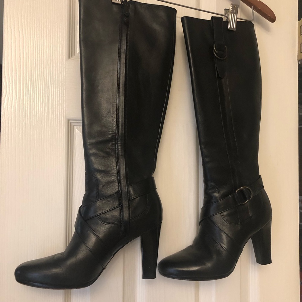 Cole Haan Sz 7.5 Leather Nike Air Boots